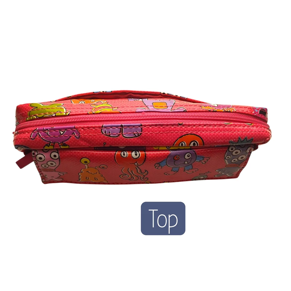 Papercase Pink Monster Zippered Pencil Pouch